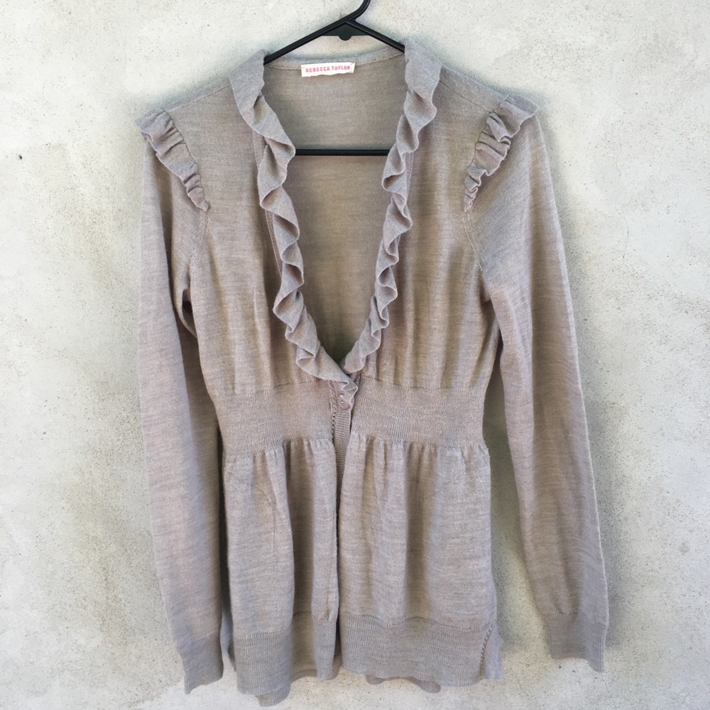 Rebecca Taylor Ruffle Cardigan
